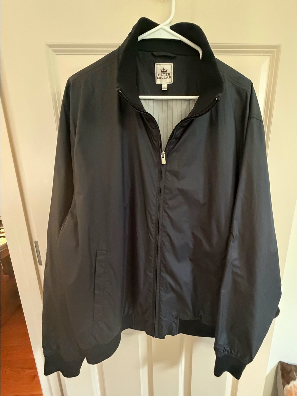 Peter Millar Men's Black Lightweight Zip jacket